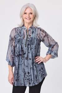 Lemon Tree: Lemon Tree Liz Top & Singlet Blue Shades