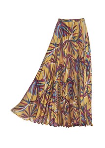 Paula Ryan Sunray Pleated Skirt - Dijon