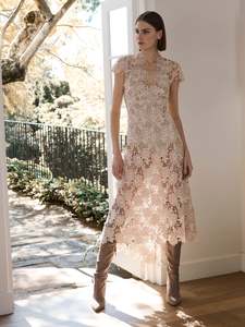 Moss & Spy Belinda Dress-Blush Pink/Cream