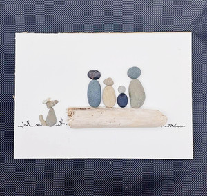 Family of Four and a Dog - unframed ShipShapeNelson