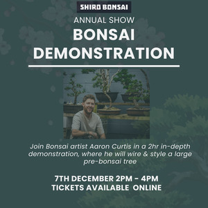 Workshops: Bonsai Styling Demonstration - 7th December