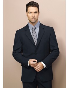 Products: Mens 2 Button Jacket in Comfort Wool Stretch