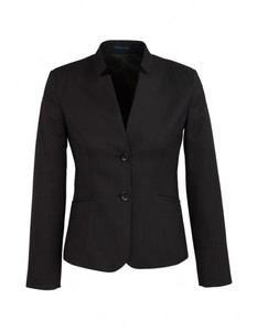Products: Ladies Short Jacket with Reverse Lapel in Plain Suiting