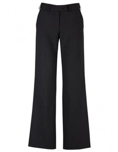 Ladies Mid Rise Adjustable Waist Pant - Wool Suiting