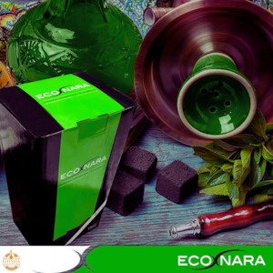 Shisha Charcoal: Eco Nara - 1KG Coal - Medium Cubes - 22MM