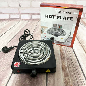 Flat Shisha Coal Burner - Black - NZ Plug