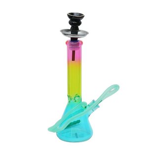 Waterpipes: Shishaglass Rainbow Waterpipe 35cm