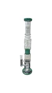 Percolator Waterpipes Xl: Cog Base Glass Waterpipe with Percolator 50cm