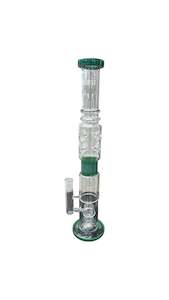 Percolator Waterpipes: Cog Base Glass Waterpipe with Percolator 50cm