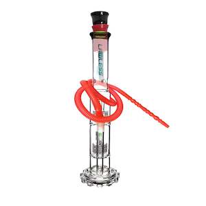 Cog Base Glass Waterpipe with Double Percolator 47cm