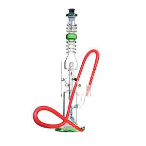 Percolator Waterpipes: Matrix Shape Glass Waterpipe with Barrel Percolator 40cm