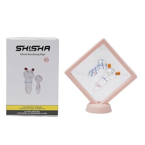 Smoking Pipes: Shishaglass Smoking Pipe 7cm and 5cm -Set of 2