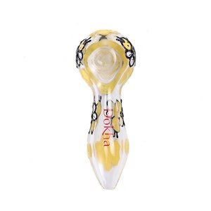 Glass Smoking Pipes: Dokha Glass Honeybee Smoking Pipe 10.5cm
