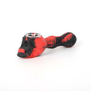 Silicone Smoking Pipes: Dokha Silicone Skull Shape Smoking Pipe 12cm