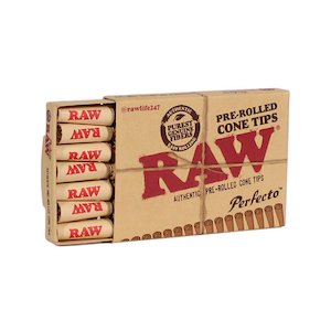 Rolling Papers: Raw Pre Rolled Cone Tips Perfecto
