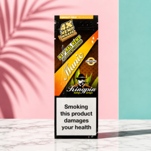 Blunt Hemps Wraps: Kingpin Hemp Manic 4pc