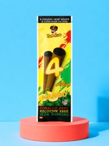 Blunt Hemps Wraps: Honey Puff Organic Hemp Wraps -Mango (4pk)