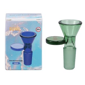 Waterpipe Bowls Joiners: Dokha Glass Dropcone with Round Handle 14mm