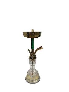 Hookah: Shishaglass Green Egyptian Style Hookah 46cm