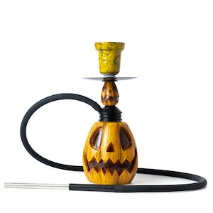 Hookah: Shisha Glass SS18 Pumpkin Hookah 33cm with LED light