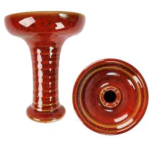 Parts Accessories: Shishaglass Ceramic Red Shisha Hookah Bow Head