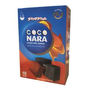 Hookah Charcoals: Coco Nara Coconut Shell Charcoal (48 Pieces)