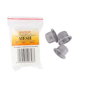 Mesh Screen: Mesh Crystal Stainless Steel Concave 20mm 3pcs
