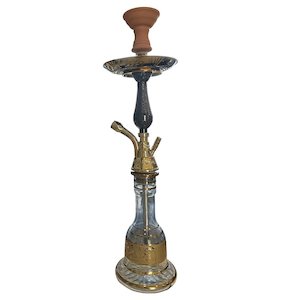 Egyptian Hookah: Shisha Glass SS4 Hookah 1x Hose 63cm