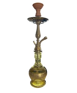 Egyptian Hookah: Shisha Glass SS1 Hookah 1x Hose 66cm
