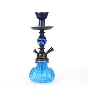 Shisha Glass Pearls Hookah 1xHose 22cm