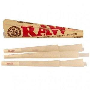 Pre Rolled Cones: RAW Organic Pre-roll Cones 6pk