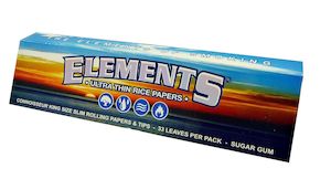 Elements King Size Ultra Slims Connoisseur Rolling Papers & Tips