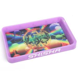ShishaGlass 7-Color Glow Purple Rolling Tray