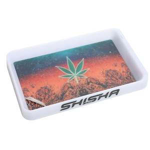 Rolling Trays: ShishaGlass 7-Color Glow White Rolling Tray