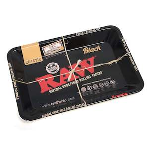 RAW Black Rolling Tray (Large)