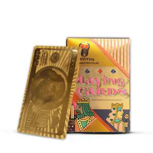 Canistro Deluxe Gold Foil Playing Cards