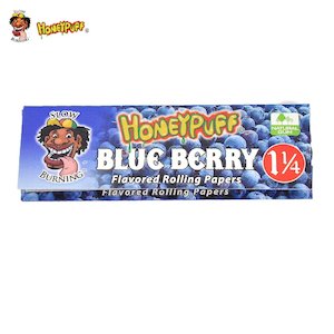 Honey Puff Extra Flavored Rolling Paper 1 1/4 - Blueberry