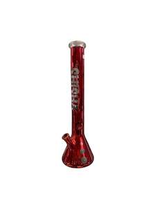 Glass Waterpipes 18mm: Classic Colourful Glass Waterpipe 45cm