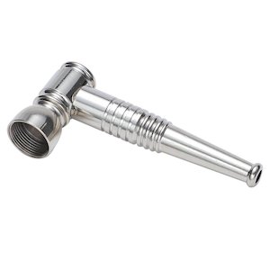 Dokha Electroplated Brass Smoking Pipe 8.6cm