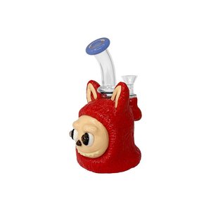 Waterpipes: Shishaglass Labubu Face 3D Shisha Pipe Vase 16cm