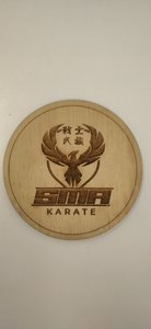 Wooden SMA Coaster (Set of 4)