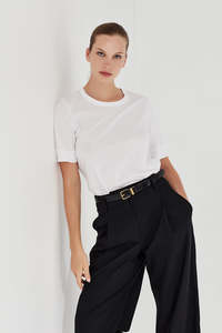 Staples: The Column Tee in White