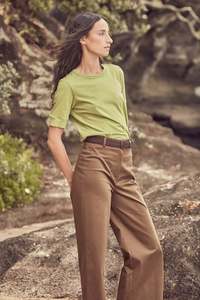 All: The Column Tee in Chartreuse