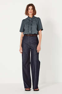 Outlet: Ava Blouse in Check