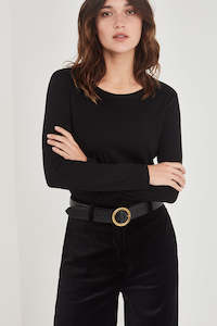 Knitwear: The Elliot Tee in Black