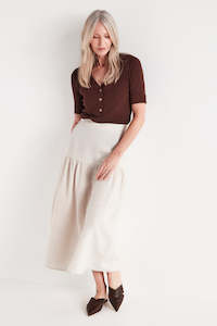Outlet: The Madrid Skirt in Natural