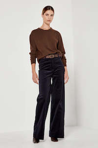 A Tailored Pant: The Joplin Trouser in Navy Corduroy
