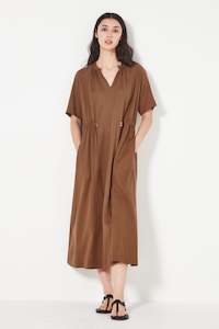 Sale: The Nixon Dress in Sepia