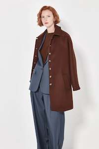 A Winter Coat: The Pallenburg Coat in Mahogany
