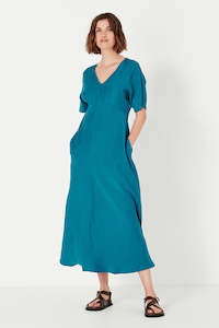 Evie Dress in Cerulean Blue